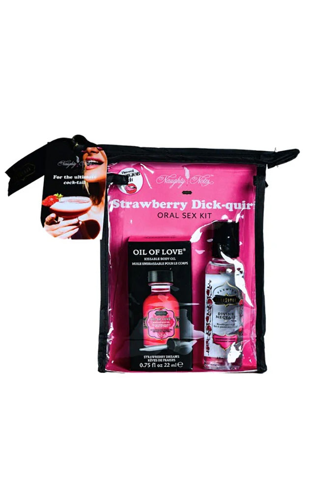 Kama Sutra - Cocktails Kit - Strawberry Dick-quiri Oral Sex Kit - Stag Shop