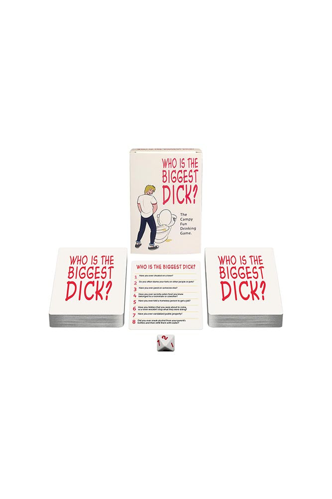 Kheper Games - Who Is The Biggest Dick? Drinking Card Game - Stag Shop