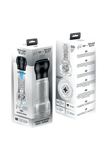Kiiroo - Feel Pocket Crystal Stroker + PowerBlow - Stag Shop