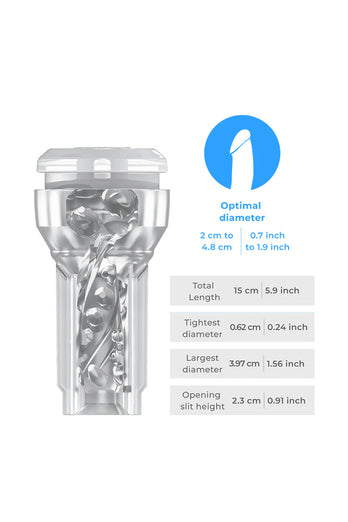 Kiiroo - Feel Pocket Crystal Stroker + PowerBlow - Stag Shop