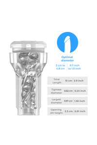 Thumbnail for Kiiroo - Feel Pocket Crystal Stroker + PowerBlow - Stag Shop