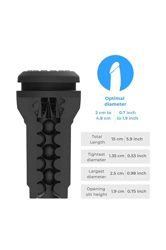 Kiiroo - Feel Pocket Stroker + PowerBlow - Black - Stag Shop