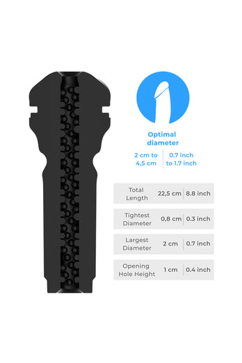 Kiiroo - Feel Sensation Stroker - Black - Stag Shop