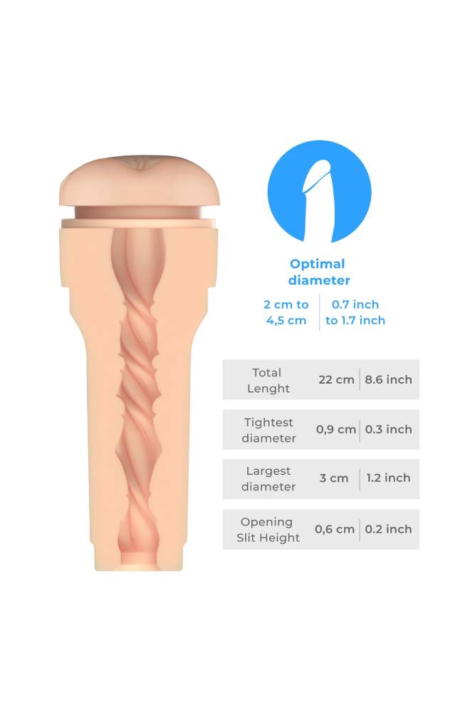 Kiiroo - Feel Stroker -  Generic Butt - Beige - Stag Shop