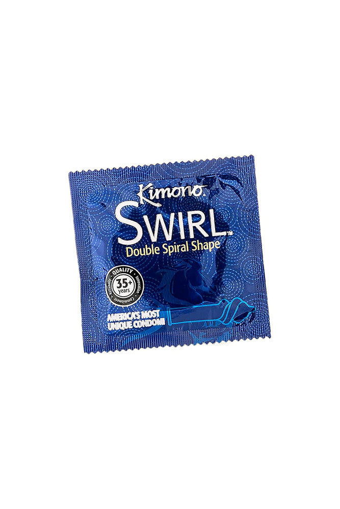 Kimono - Swirl Swirl Premium Lubricated Condoms - 12 Pack
