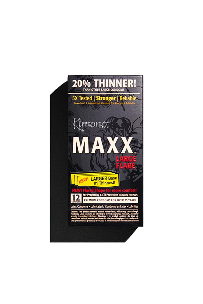 Kimono - Maxx Large Flare Condom - 12 pack - Stag Shop