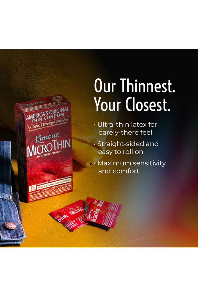 Kimono - MicroThin Condoms - 40 Pack - Stag Shop