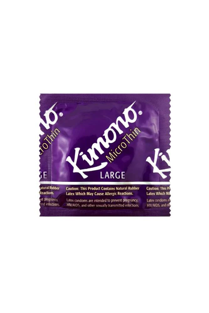 Kimono - MicroThin Large Condom - 3 Pack - Stag Shop