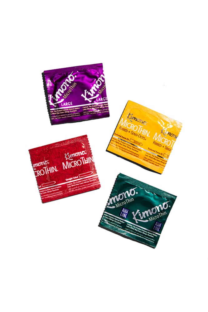 Kimono - MicroThin Sheer Condoms - Variety 24 Pack - Stag Shop