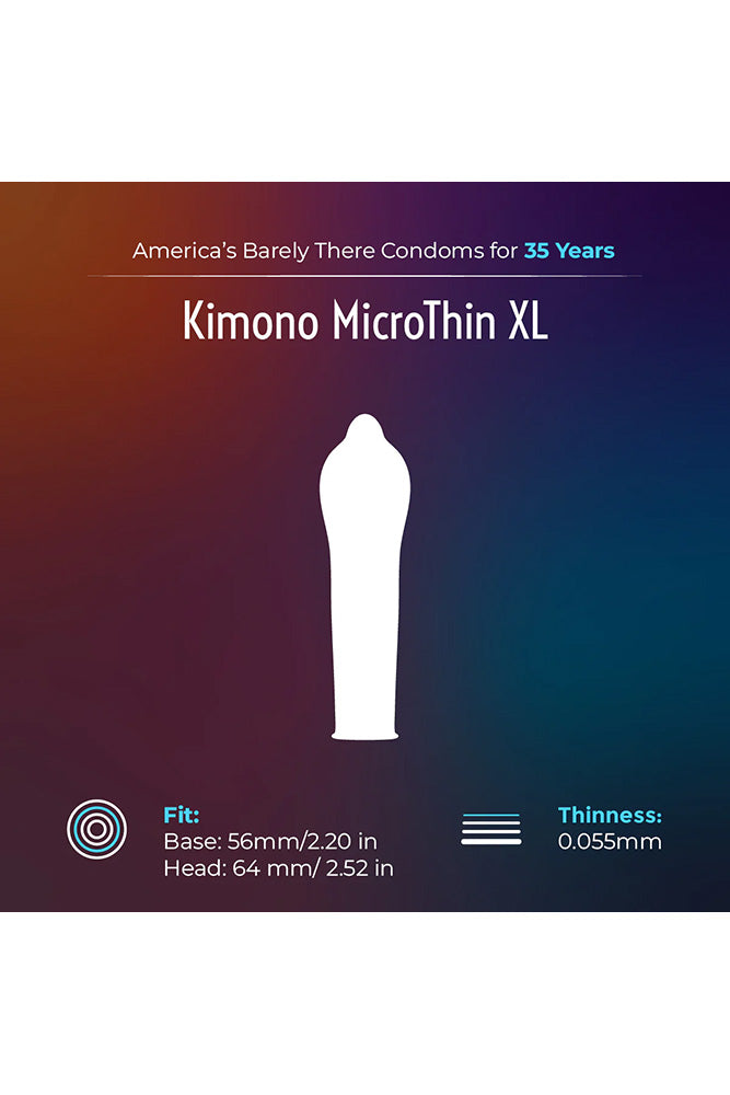 Kimono - MicroThin XL Condoms - 36 pack - Stag Shop