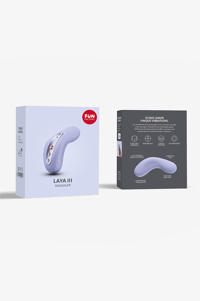 Fun Factory - Laya III Lay-on Vibrator - Violet - Stag Shop
