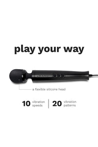 Thumbnail for Le Wand - Die Cast Plug-In Vibrating Massager - Black - Stag Shop