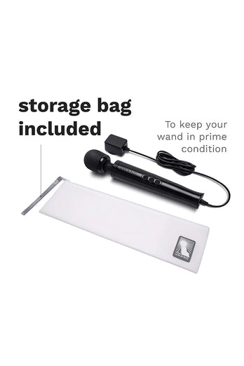 Le Wand - Die Cast Plug-In Vibrating Massager - Black - Stag Shop