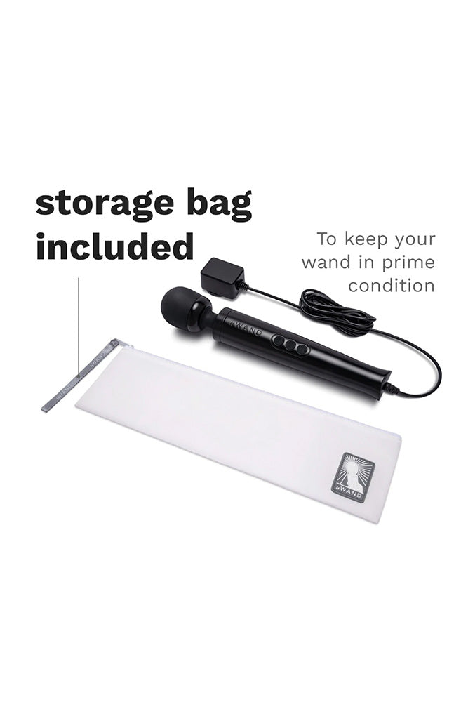 Le Wand - Die Cast Plug-In Vibrating Massager - Black - Stag Shop