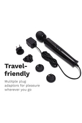 Le Wand - Die Cast Plug-In Vibrating Massager - Black - Stag Shop