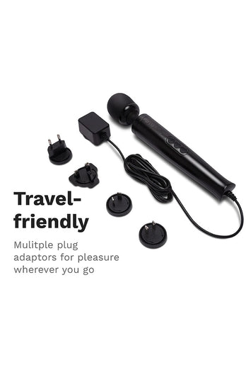 Le Wand - Die Cast Plug-In Vibrating Massager - Black - Stag Shop