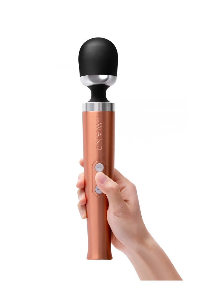 Le Wand - Die Cast Rechargeable Vibrating Massager - Rose Gold - Stag Shop
