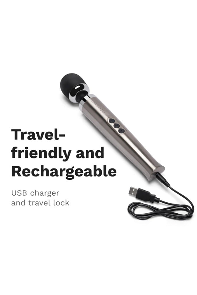 Le Wand - Die Cast Rechargeable Vibrating Massager - Silver - Stag Shop