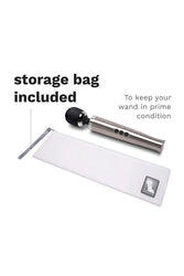 Le Wand - Die Cast Rechargeable Vibrating Massager - Silver - Stag Shop