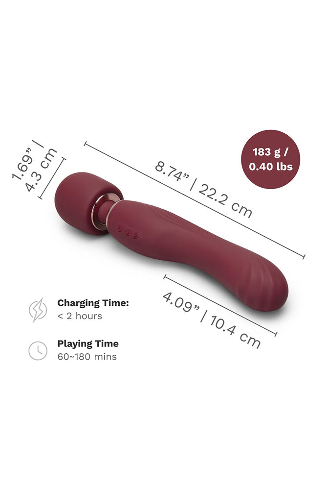 Le Wand - Flat Top Fusion G Double Ended Wand Vibrator - Stag Shop