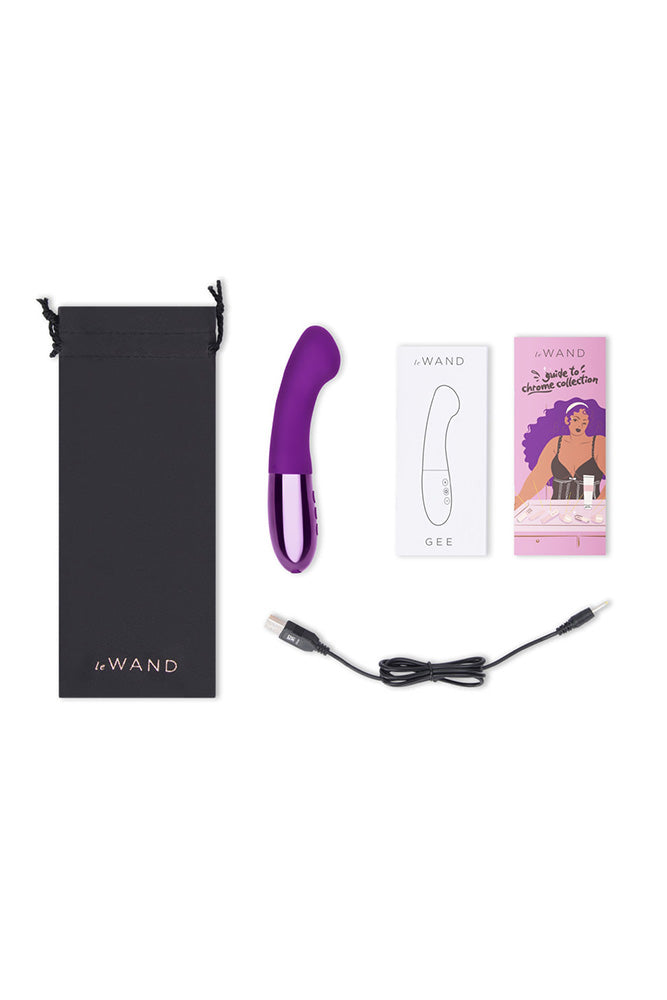 Le Wand - Gee G-Spot Vibrator - Dark Cherry - Stag Shop