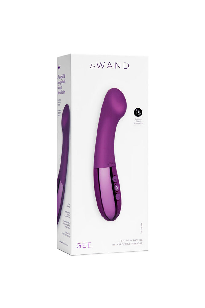 Le Wand - Gee G-Spot Vibrator - Dark Cherry - Stag Shop