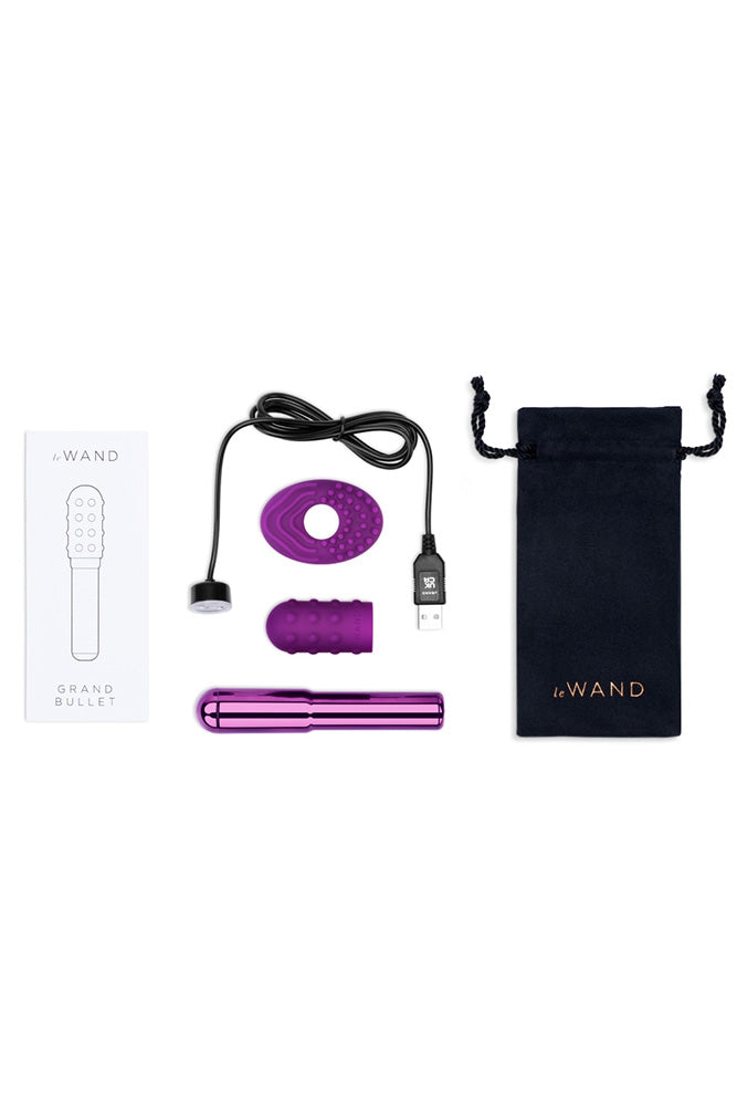 Le Wand - Grand Bullet Vibrator - Dark Cherry - Stag Shop