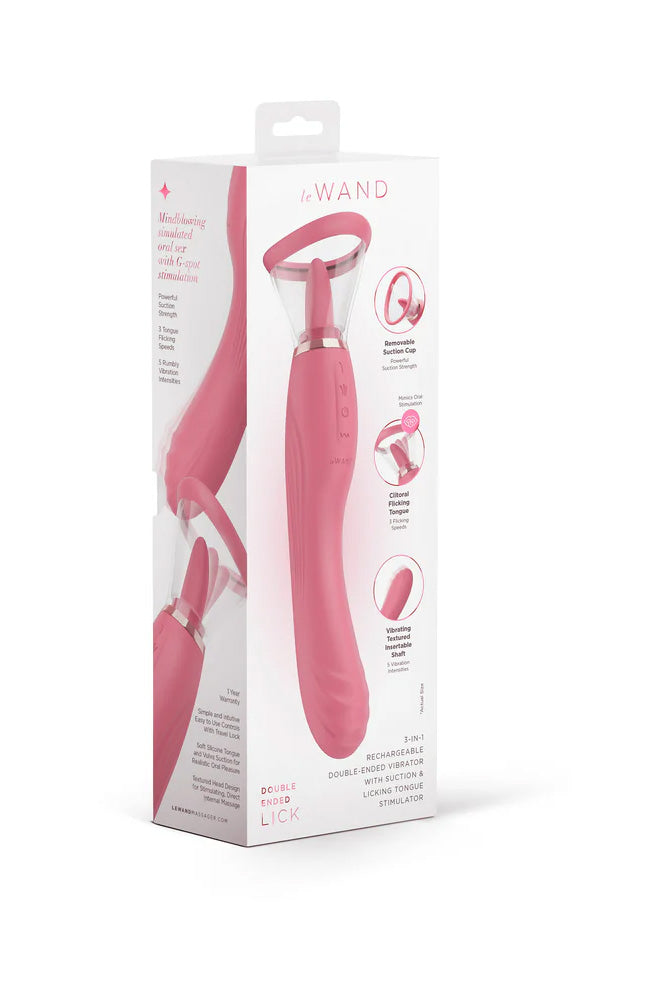 Le Wand - Lick 3-in-1 Double-Ended Vibrator - Stag Shop