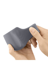 Thumbnail for Le Wand - Loop Penis Play Silicone Wand Attachment - Grey - Stag Shop