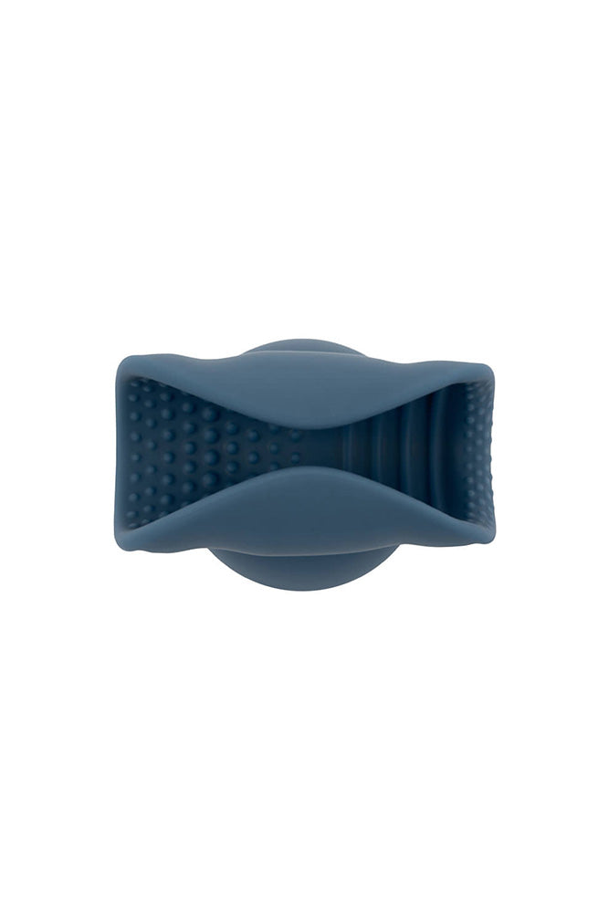 Le Wand - Stroke Penis Play Silicone Wand Attachment - Blue - Stag Shop