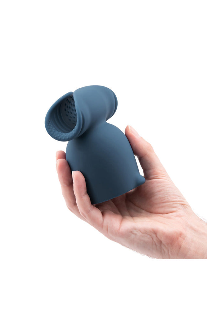 Le Wand - Stroke Penis Play Silicone Wand Attachment - Blue - Stag Shop
