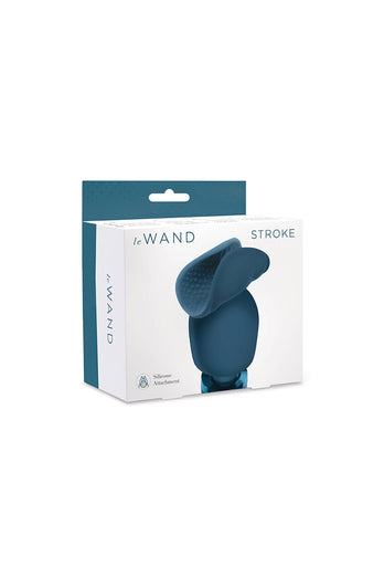 Le Wand - Stroke Penis Play Silicone Wand Attachment - Blue - Stag Shop
