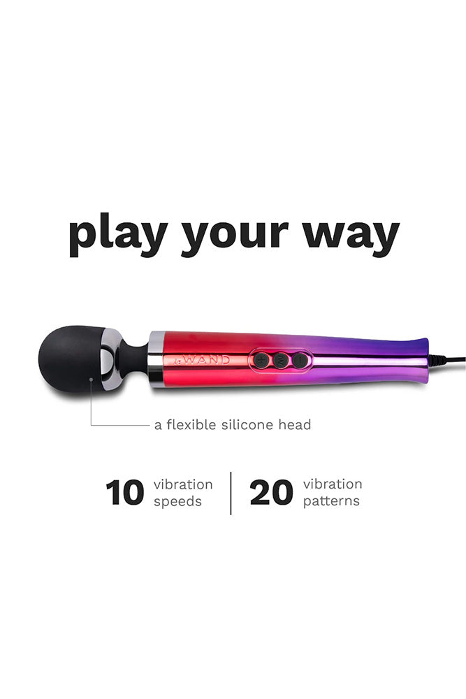 Le Wand - Die Cast Plug-In Vibrating Massager - Ombre - Stag Shop