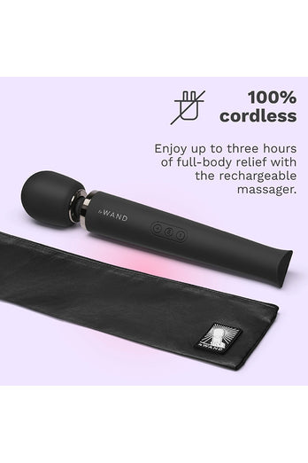 Le Wand - Rechargeable Vibrating Massager - Matte Black - Stag Shop