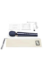 Le Wand - Petite Rechargeable Vibrating Massage Wand - Navy - Stag Shop