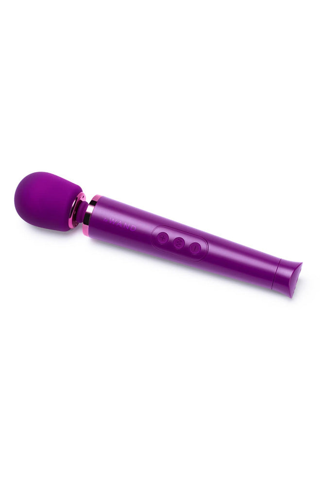 Le Wand - Petite Rechargeable Vibrating Massage Wand - Dark Cherry - Stag Shop