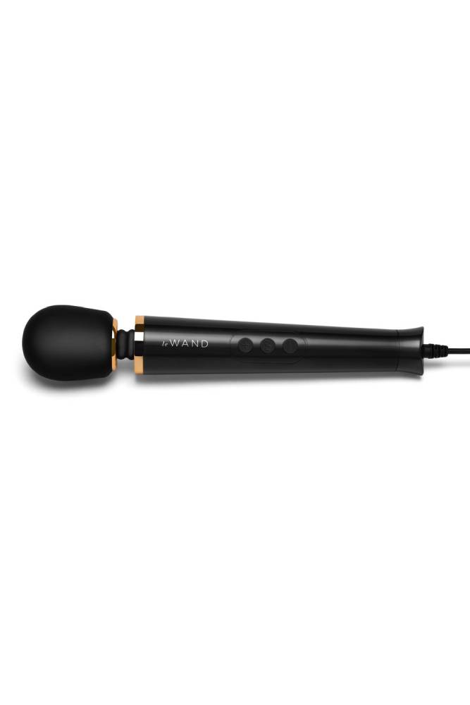 Le Wand - Plug-In Petite Vibrating Massager - Black - Stag Shop