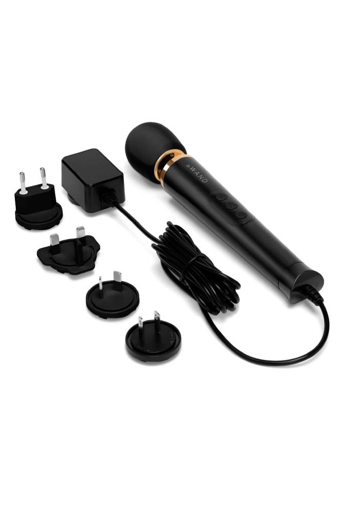 Le Wand - Plug-In Petite Vibrating Massager - Black - Stag Shop