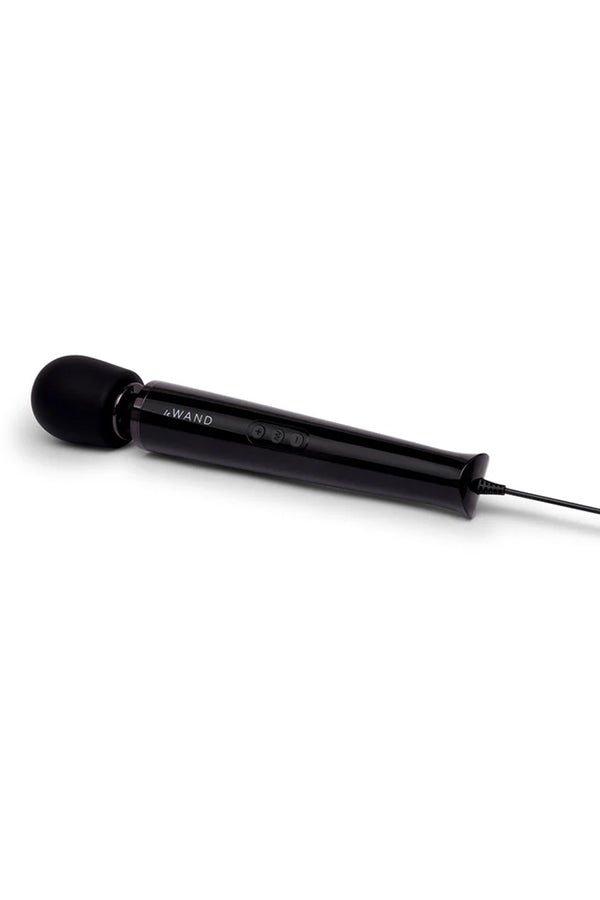 Le Wand - Plug-In Vibrating Massager - Black - Stag Shop