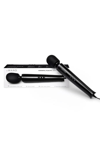 Le Wand - Plug-In Vibrating Massager - Black - Stag Shop