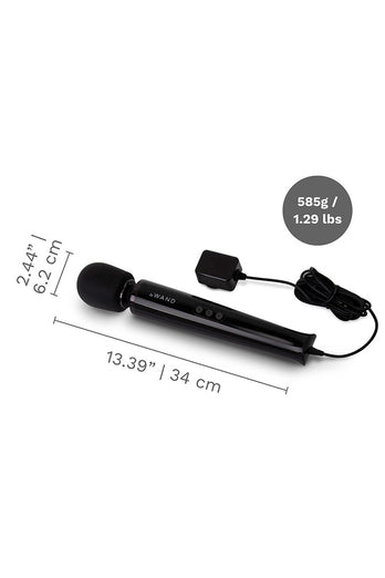 Le Wand - Plug-In Vibrating Massager - Black - Stag Shop