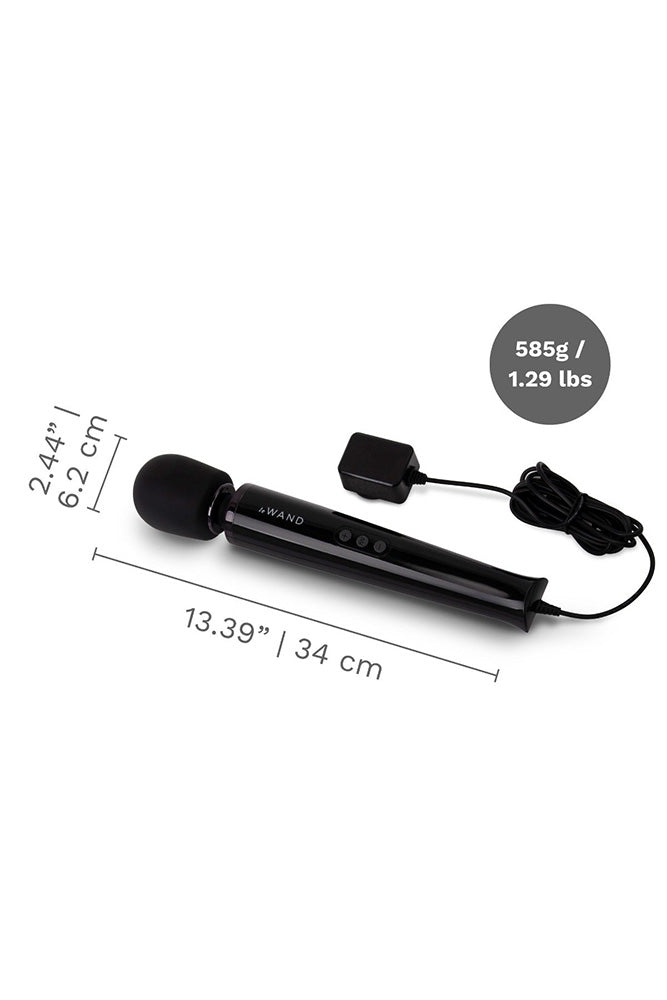 Le Wand - Plug-In Vibrating Massager - Black - Stag Shop