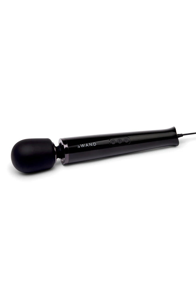 Le Wand - Plug-In Vibrating Massager - Black - Stag Shop