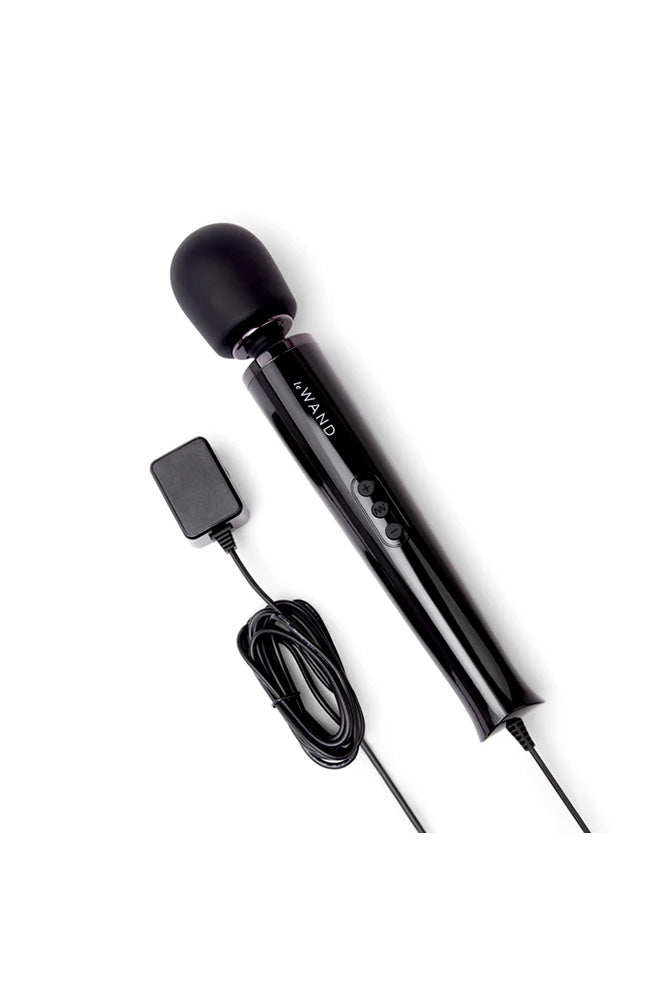 Le Wand - Plug-In Vibrating Massager - Black - Stag Shop