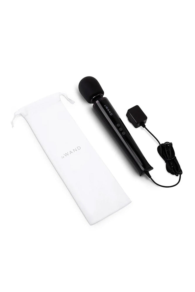 Le Wand - Plug-In Vibrating Massager - Black - Stag Shop