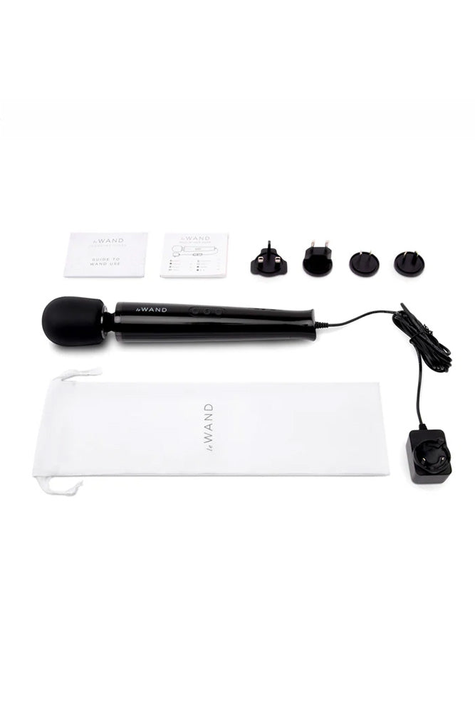 Le Wand - Plug-In Vibrating Massager - Black - Stag Shop