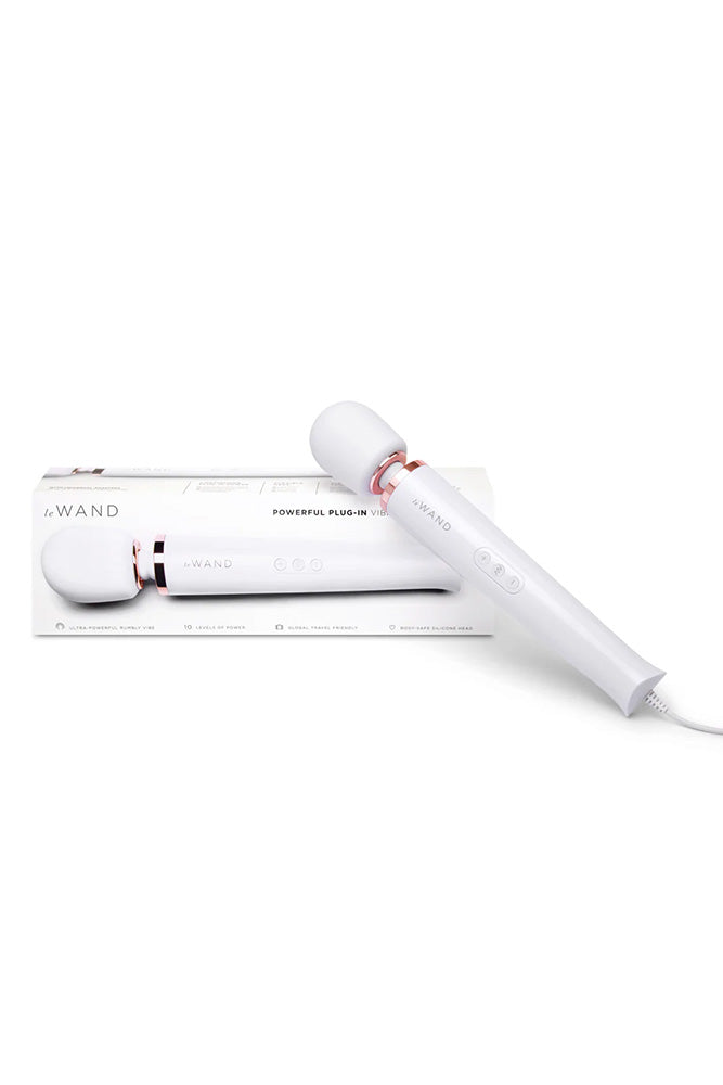 Le Wand - Plug-In Vibrating Massager - White - Stag Shop