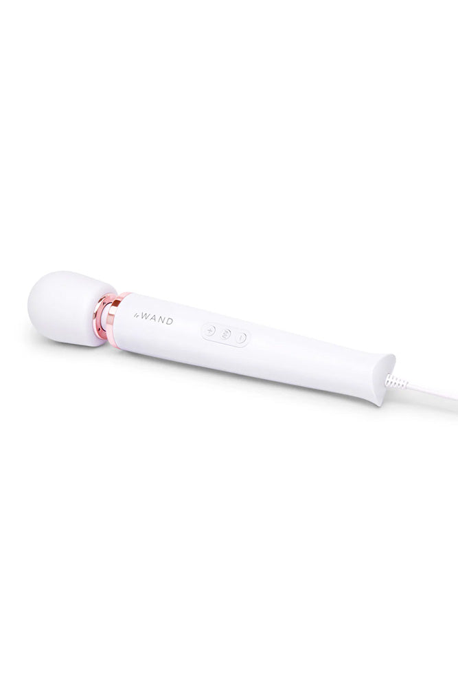 Le Wand - Plug-In Vibrating Massager - White - Stag Shop