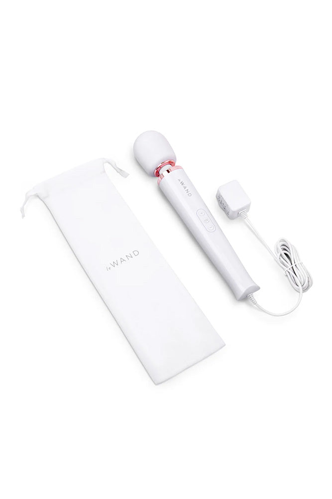 Le Wand - Plug-In Vibrating Massager - White - Stag Shop