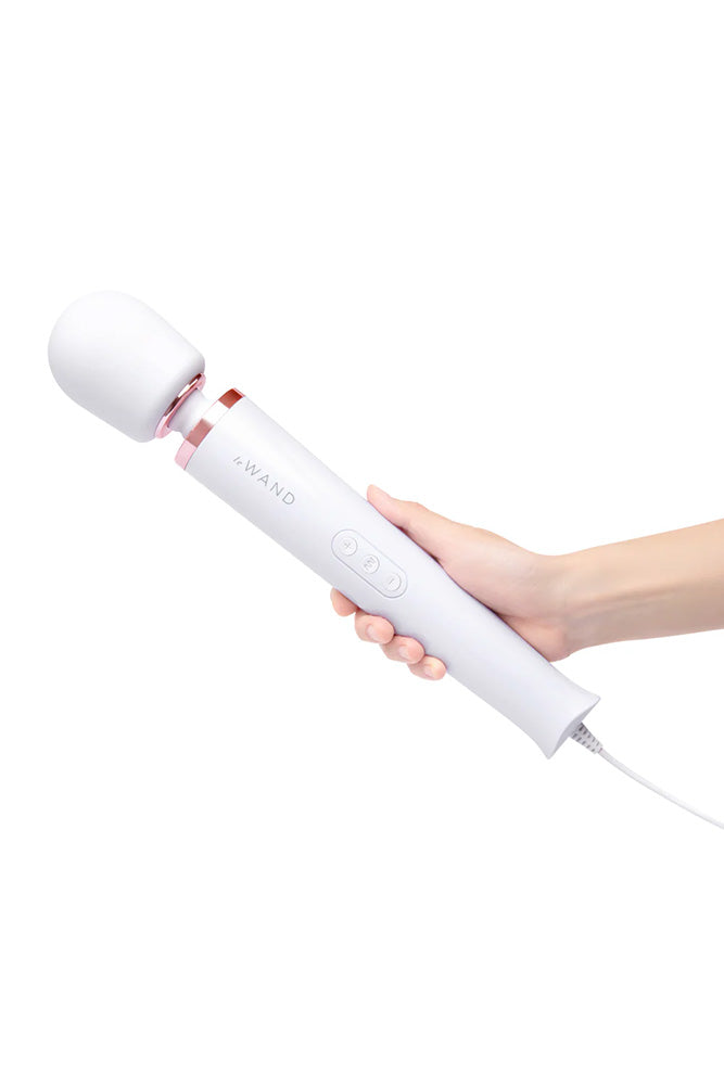 Le Wand - Plug-In Vibrating Massager - White - Stag Shop